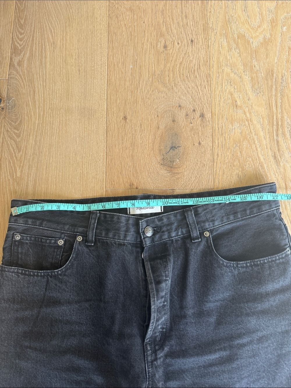 Madewell Women's Relaxed Black Washed Jeans